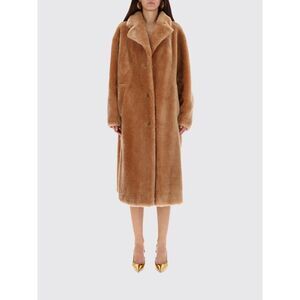 Stand Studio Fur Coat Woman Beige